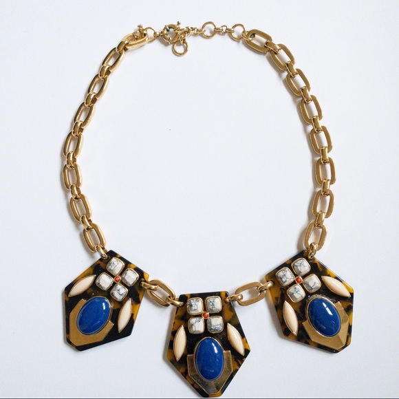 J.Crew Factory Tortoise Stone Necklace